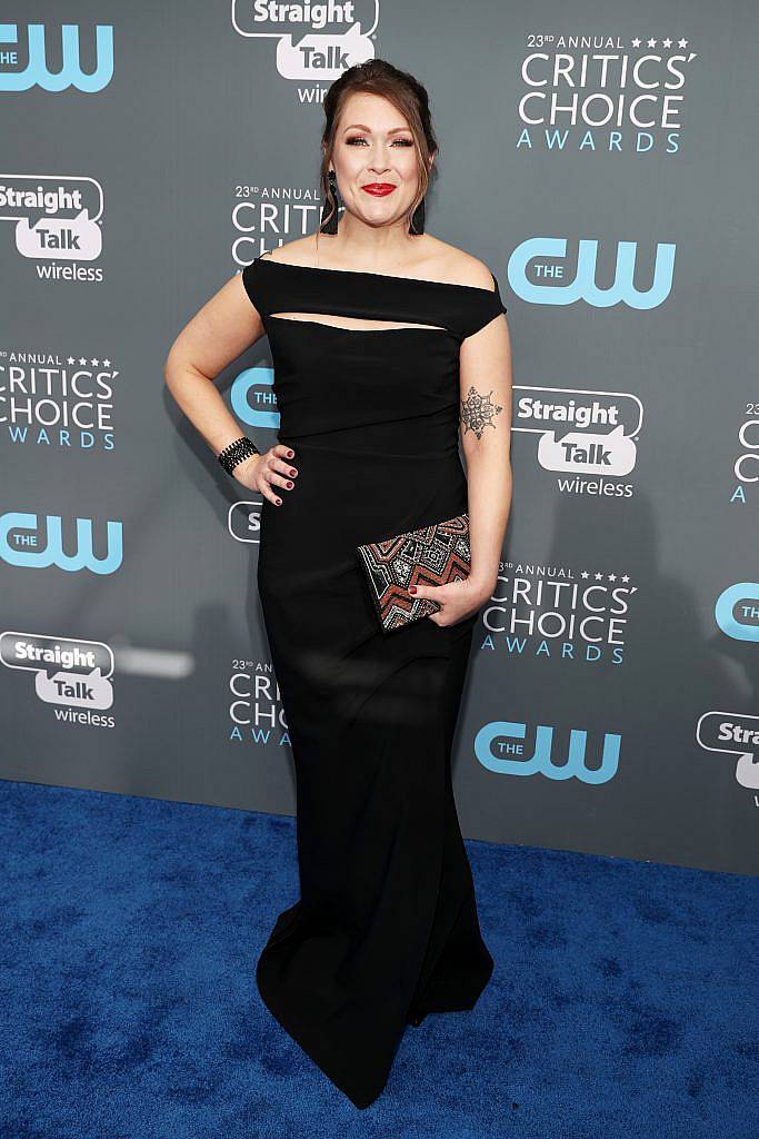 SANTA MONICA, CA - JANUARY 11:  Actor Amber Nash attends The 23rd Annual Critics' Choice Awards at Barker Hangar on January 11, 2018 in Santa Monica, California.  (Photo by Christopher Polk/Getty Images for The Critics' Choice Awards  )