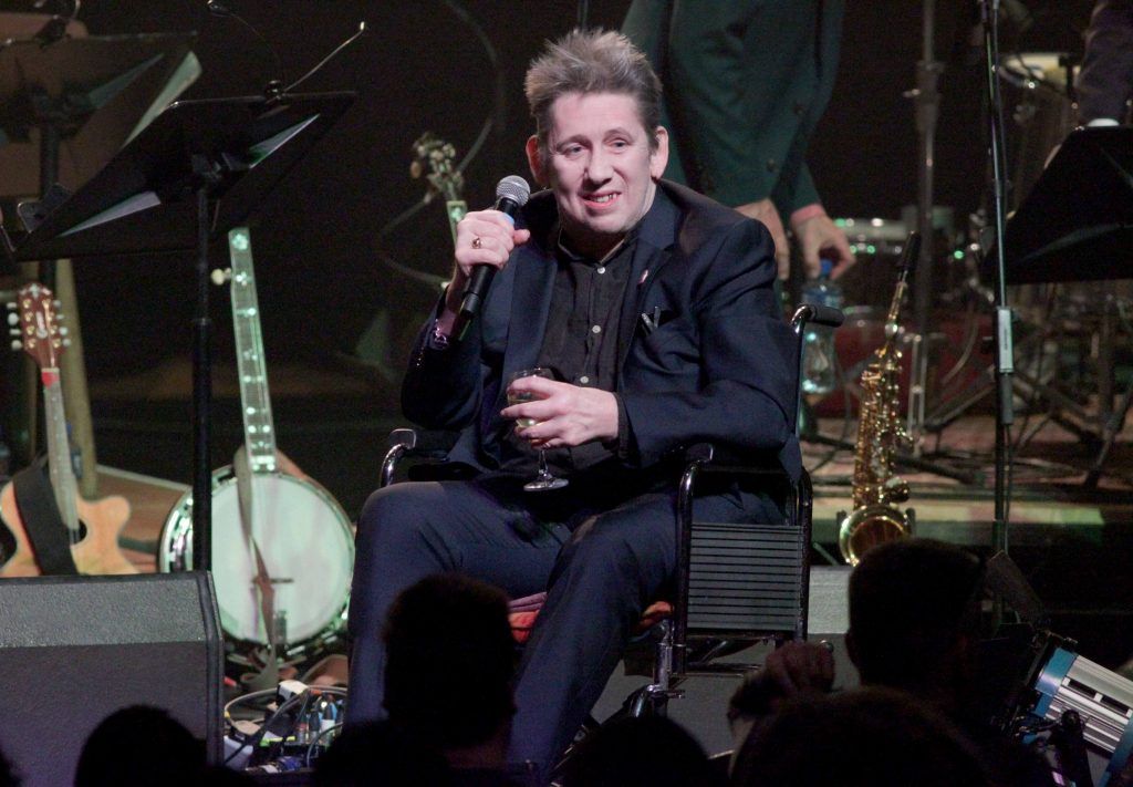 Shane MacGowan pictured as he was celebrated at the National Concert Hall for his 60th birthday (15th Jan 2018). Photo: Mark Stedman