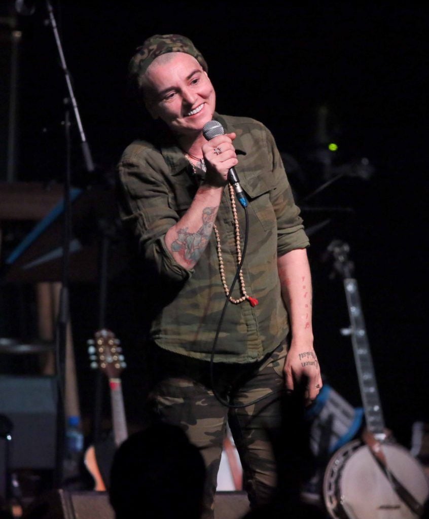 Sinead O'Connor pictured as one of the great international songwriters Shane MacGowan was celebrated at the National Concert Hall for his 60th birthday (15th Jan 2018). Photo: Mark Stedman