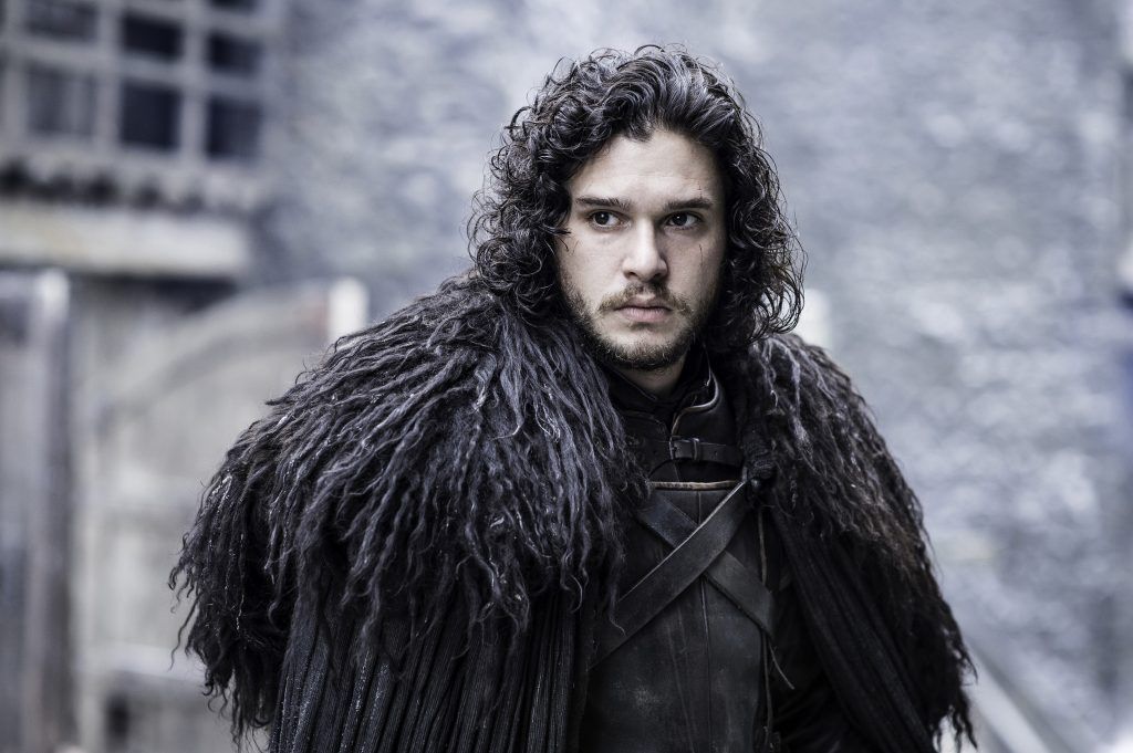 Jon Snow is meant to be 14 in the first Game of Thrones book, Kit Harington was 24 when he started the role. In 2018 he's 31. (Photo courtesy of HBO)