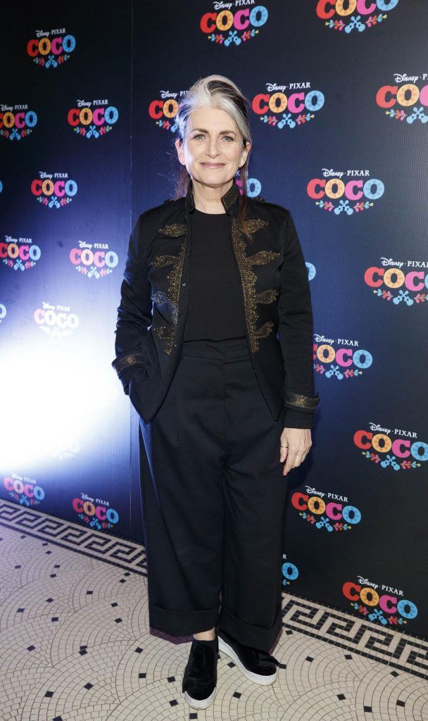 Cathy O'Connor at a very special preview screening of Disney Pixar's Coco in the Stella Theatre where they were joined by film Director Lee Unkrich and Producer Darla K. Anderson. Photo: Andres Poveda