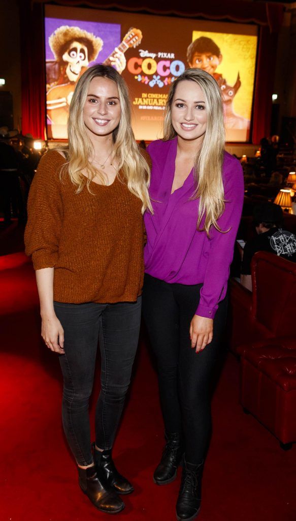 Katelyn Cassidy and Hannah Cassidy at a very special preview screening of Disney Pixar's Coco in the Stella Theatre where they were joined by film Director Lee Unkrich and Producer Darla K. Anderson. Photo: Andres Poveda