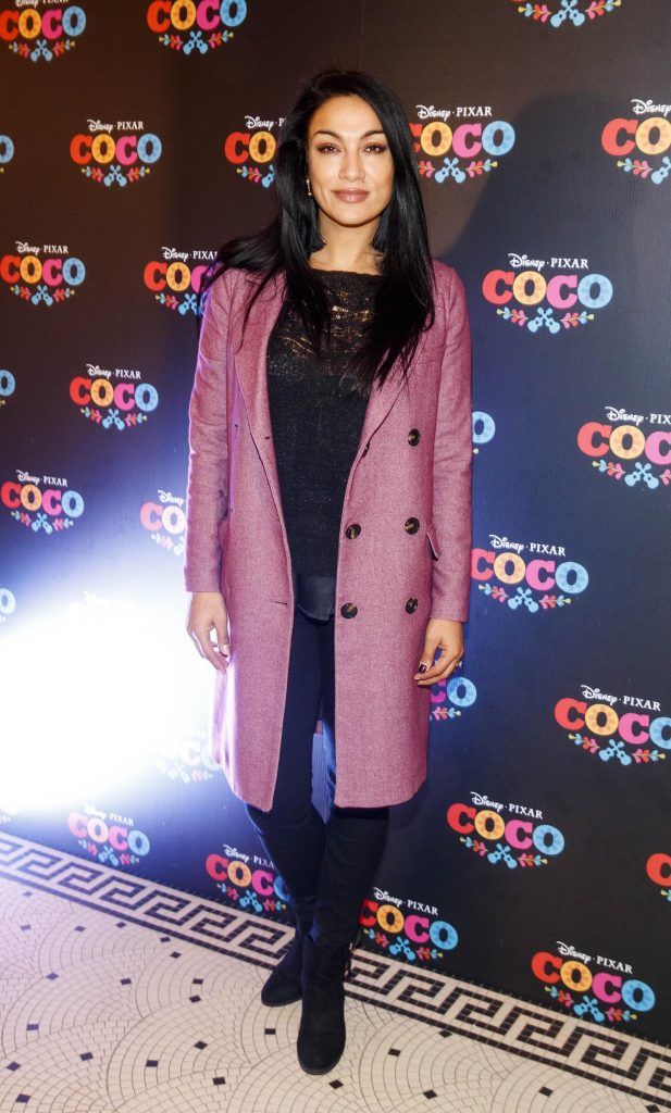 Gail Kaneswaran at a very special preview screening of Disney Pixar's Coco in the Stella Theatre where they were joined by film Director Lee Unkrich and Producer Darla K. Anderson. Photo: Andres Poveda