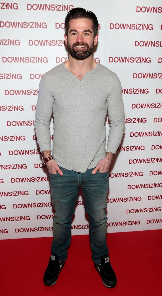 Mike Sheridan at the special preview screening of Downsizing at The Stella Theatre, Rathmines. Photo by Brian McEvoy