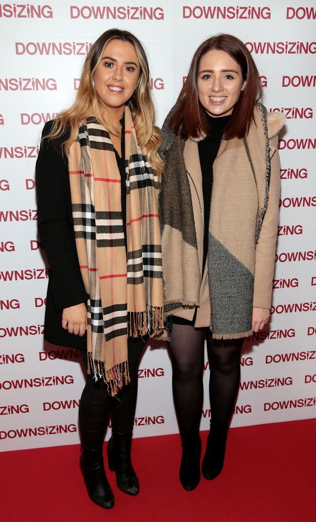 Lynn Callan and Orla McHugh at the special preview screening of Downsizing at The Stella Theatre, Rathmines. Photo by Brian McEvoy