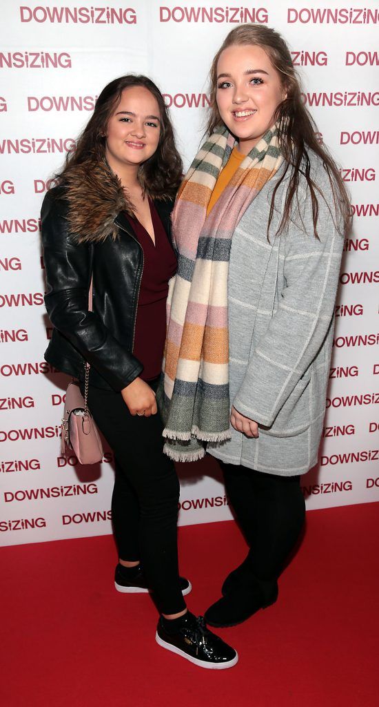 Katie McGrath and Jenny Black at the special preview screening of Downsizing at The Stella Theatre, Rathmines. Photo by Brian McEvoy