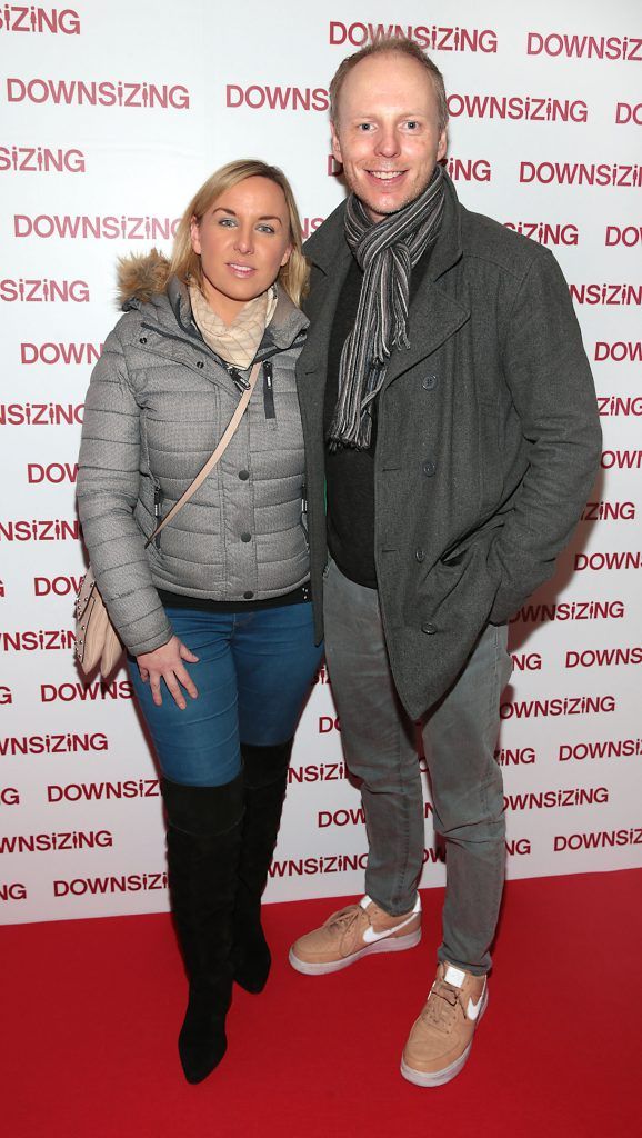 Sue Dixon and Jeremy Dixon at the special preview screening of Downsizing at The Stella Theatre, Rathmines. Photo by Brian McEvoy