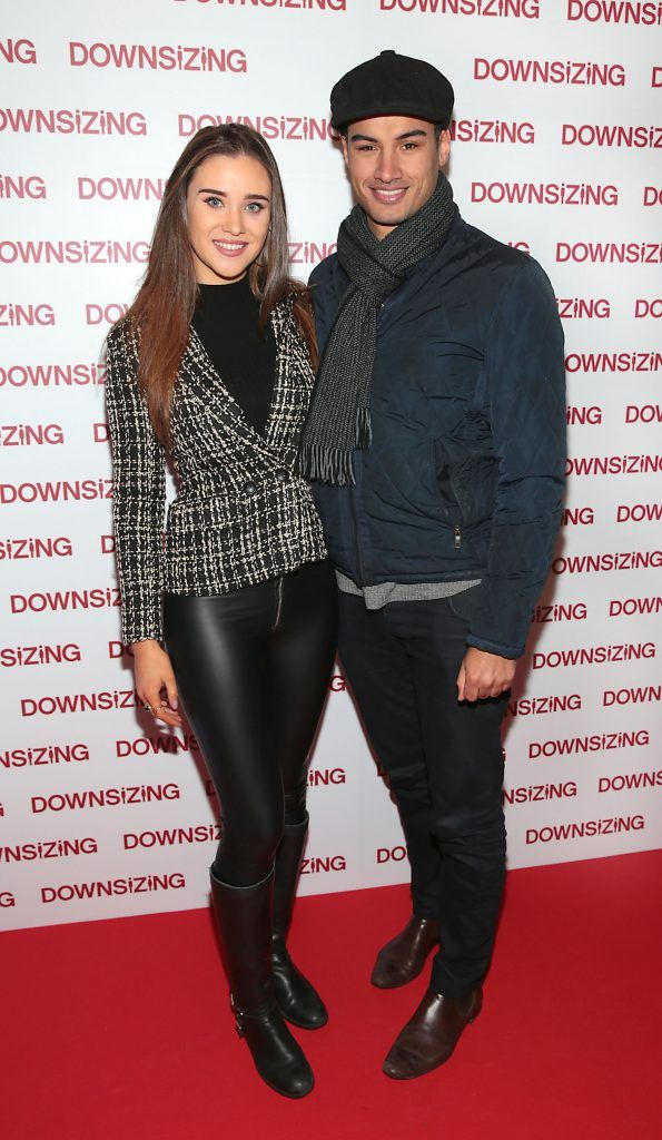 Caroline Shanahan and Siva Kaneswaran at the special preview screening of Downsizing at The Stella Theatre, Rathmines. Photo by Brian McEvoy