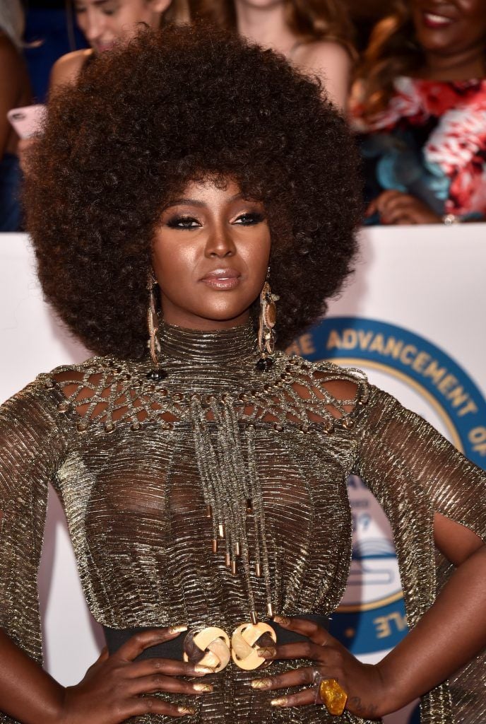 Amara Le Negra attends the 49th NAACP Image Awards at Pasadena Civic Auditorium on January 15, 2018 in Pasadena, California.  (Photo by Alberto E. Rodriguez/Getty Images for NAACP )