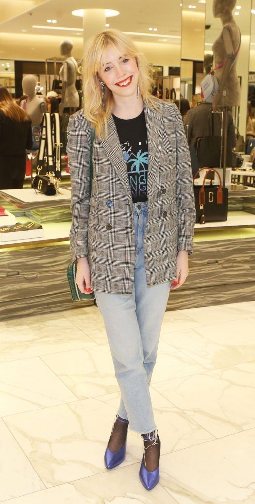 Sarah Hegarty in Brown Thomas Dublin for the S/S 2018 International Designer Collections. Photo: Leon Farrell/Photocall Ireland