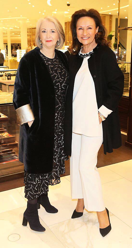 Bairbre Power and Celia Holman Lee in Brown Thomas Dublin for the S/S 2018 International Designer Collections. Photo: Leon Farrell/Photocall Ireland