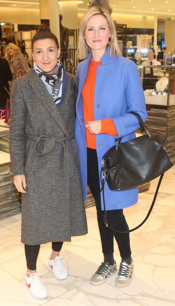 Tanya Grimson and Sarah Rickard Lantry in Brown Thomas Dublin for the S/S 2018 International Designer Collections. Photo: Leon Farrell/Photocall Ireland