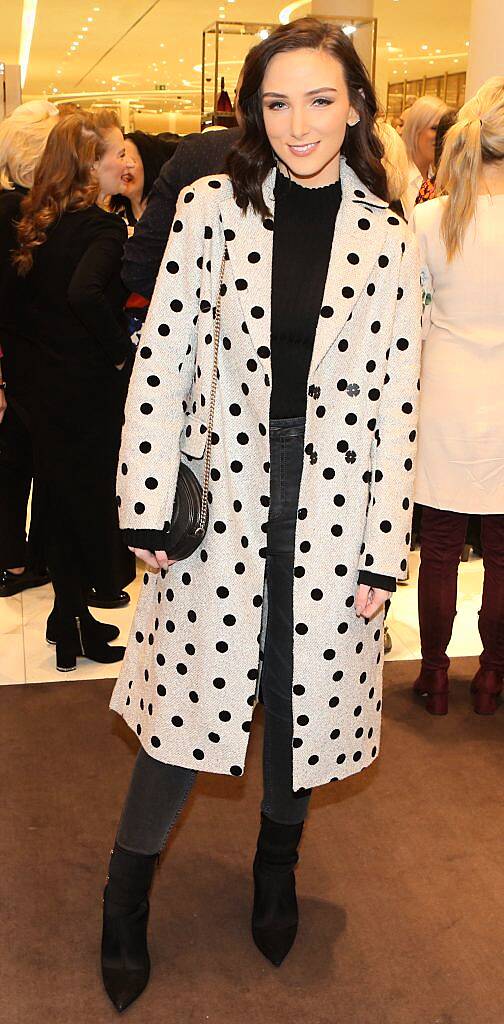 Niamh Doherty in Brown Thomas Dublin for the S/S 2018 International Designer Collections. Photo: Leon Farrell/Photocall Ireland