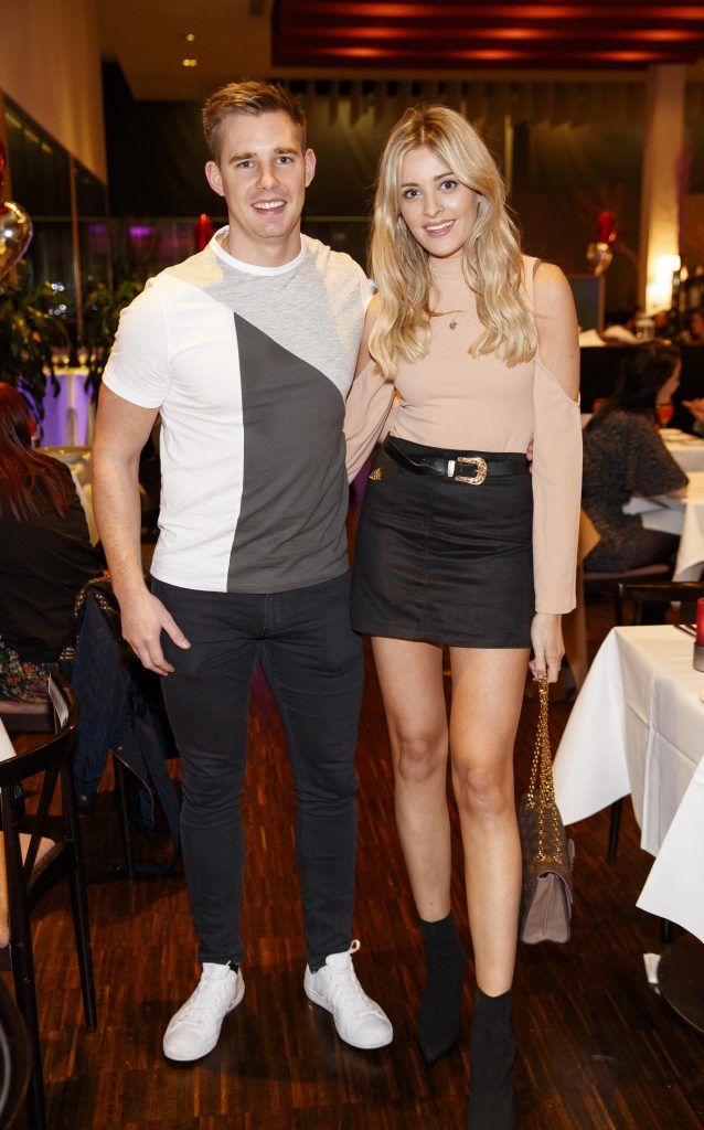 Gerard Moore and Louise Cooney pictured at the launch of the First Dates Restaurant at the Gibson Hotel. Photo by Andres Poveda