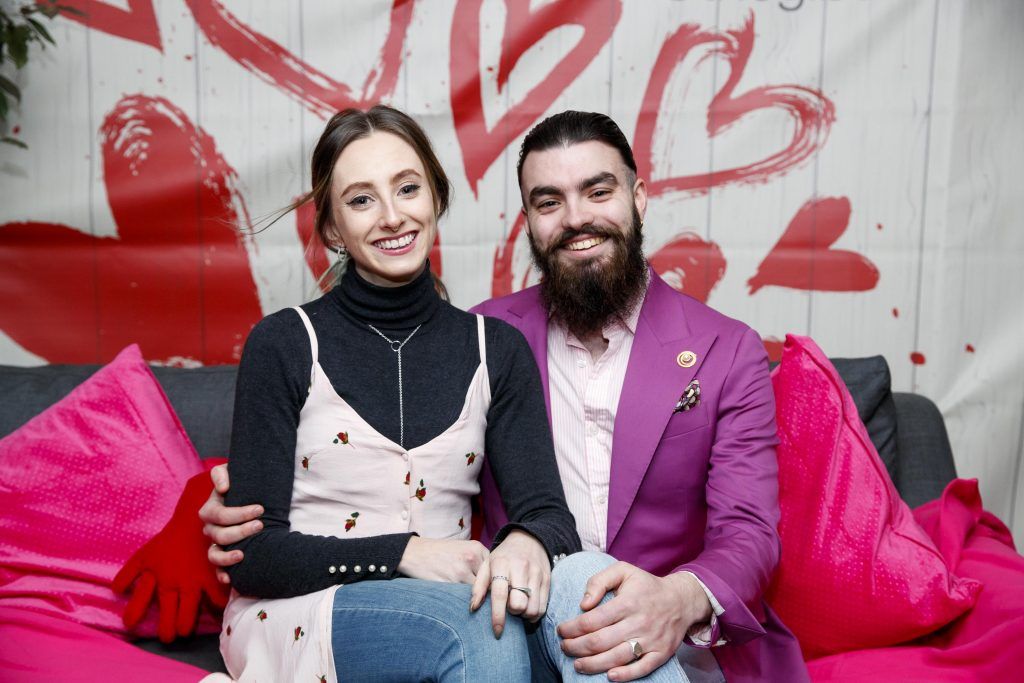 Niamh O'Donoghue and Jake McCabe pictured at the launch of the First Dates Restaurant at the Gibson Hotel. Photo by Andres Poveda