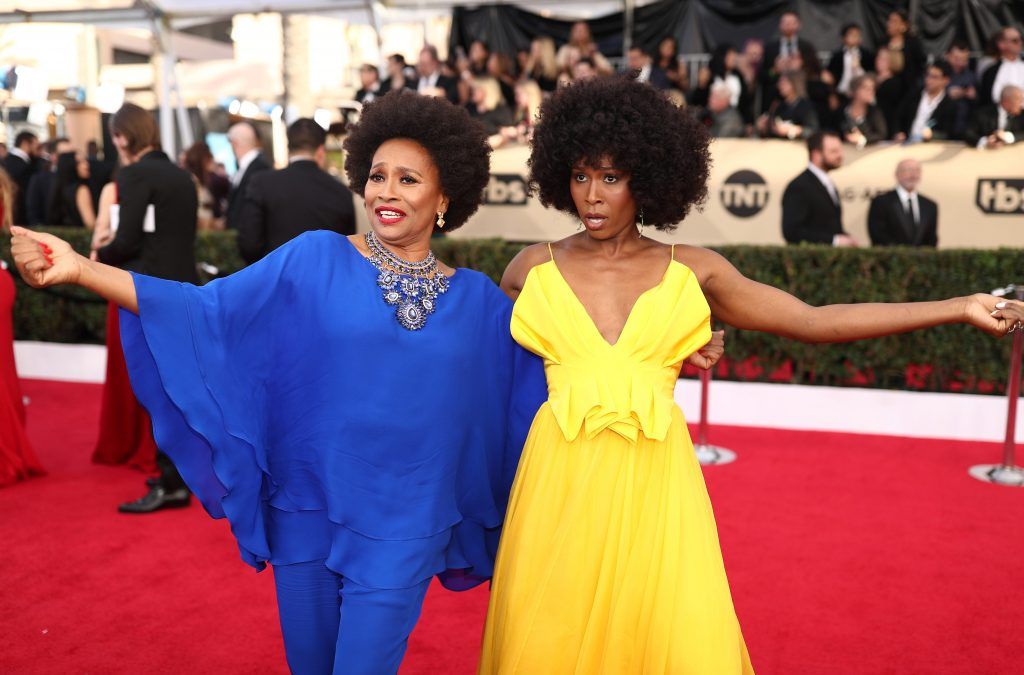 LOS ANGELES, CA - JANUARY 21:  Actors Jenifer Lewis (L) and Sydelle Noel attend the 24th Annual Screen Actors Guild Awards at The Shrine Auditorium on January 21, 2018 in Los Angeles, California. 27522_010  (Photo by Christopher Polk/Getty Images for Turner Image)