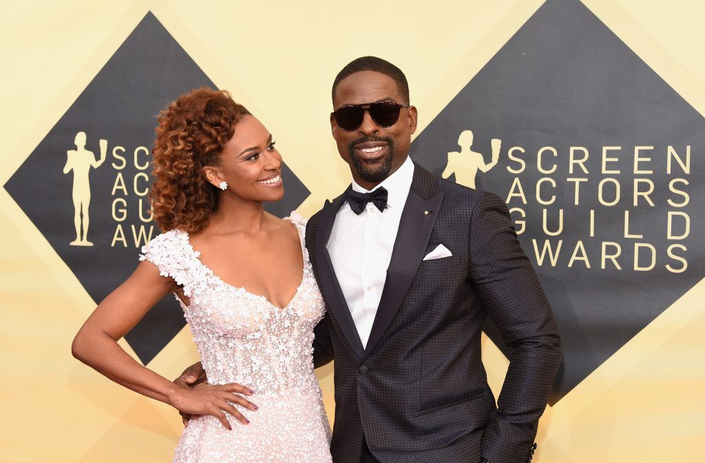LOS ANGELES, CA - JANUARY 21:  Actors Ryan Michelle Bathe and Sterling K. Brown attend the 24th Annual Screen Actors Guild Awards at The Shrine Auditorium on January 21, 2018 in Los Angeles, California.  (Photo by Kevork Djansezian/Getty Images)