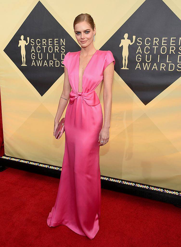 LOS ANGELES, CA - JANUARY 21:  Actor Samara Weaving attends the 24th Annual Screen Actors Guild Awards at The Shrine Auditorium on January 21, 2018 in Los Angeles, California.  (Photo by Kevork Djansezian/Getty Images)