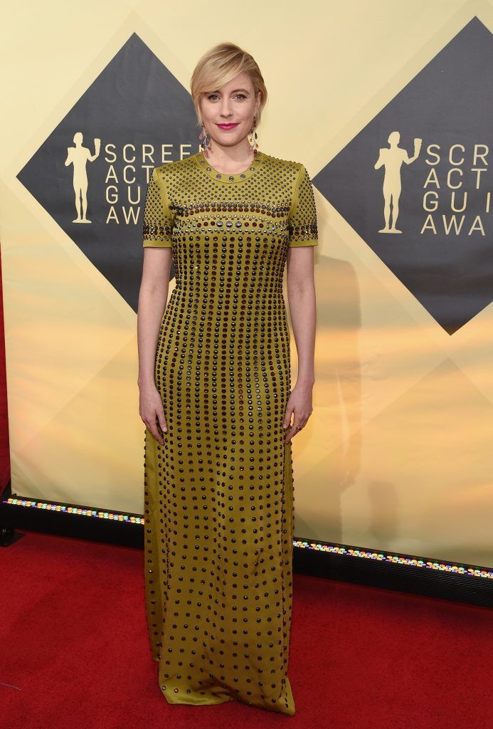LOS ANGELES, CA - JANUARY 21:  Director Greta Gerwig attends the 24th Annual Screen Actors Guild Awards at The Shrine Auditorium on January 21, 2018 in Los Angeles, California.  (Photo by Kevork Djansezian/Getty Images)