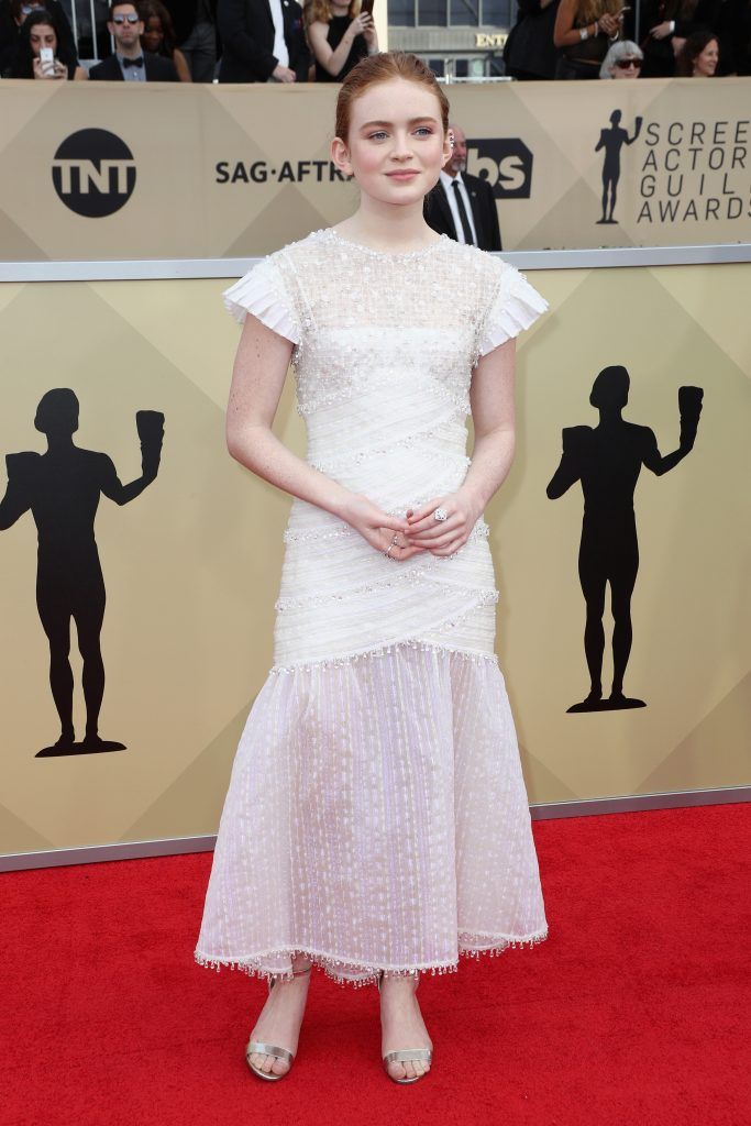 LOS ANGELES, CA - JANUARY 21:  Actor Sadie Sink attends the 24th Annual Screen Actors Guild Awards at The Shrine Auditorium on January 21, 2018 in Los Angeles, California. 27522_017  (Photo by Frederick M. Brown/Getty Images)