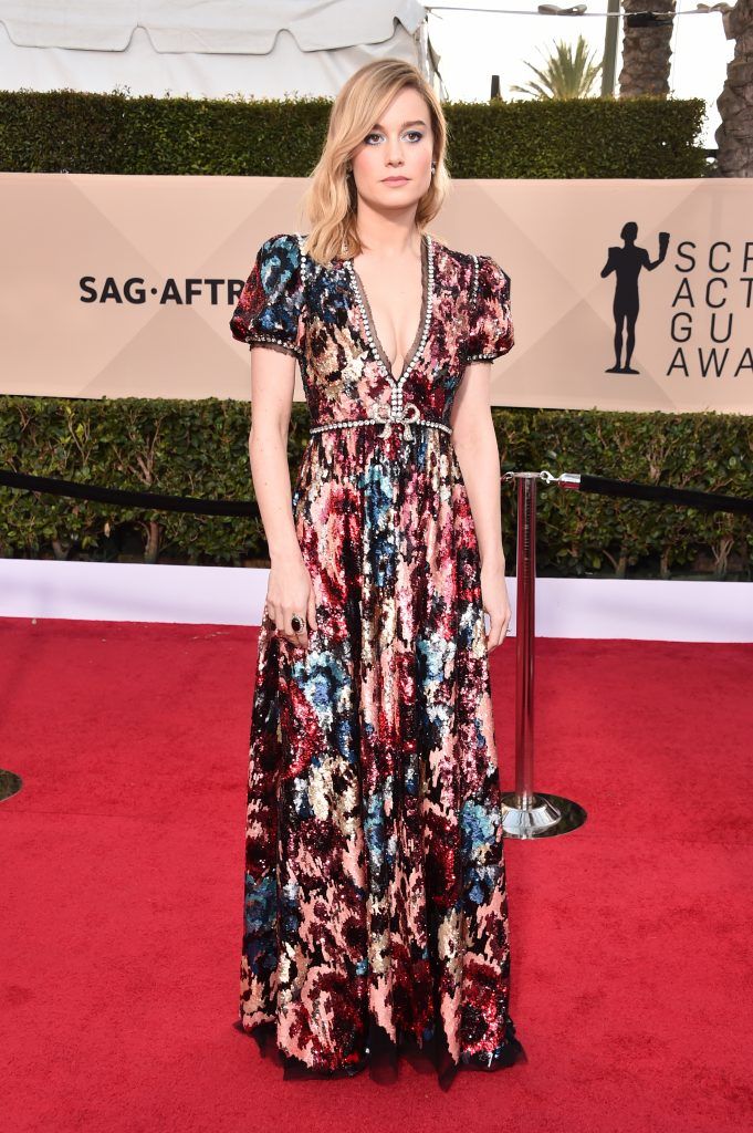 LOS ANGELES, CA - JANUARY 21:  Actor Brie Larson attends the 24th Annual Screen Actors Guild Awards at The Shrine Auditorium on January 21, 2018 in Los Angeles, California. 27522_006  (Photo by Alberto E. Rodriguez/Getty Images)