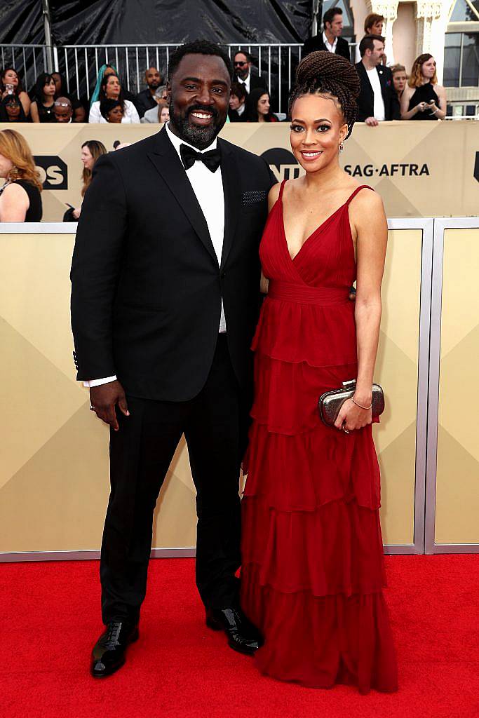 LOS ANGELES, CA - JANUARY 21:  Actor Bashir Salahuddin (L) attends the 24th Annual Screen Actors Guild Awards at The Shrine Auditorium on January 21, 2018 in Los Angeles, California. 27522_017  (Photo by Frederick M. Brown/Getty Images)