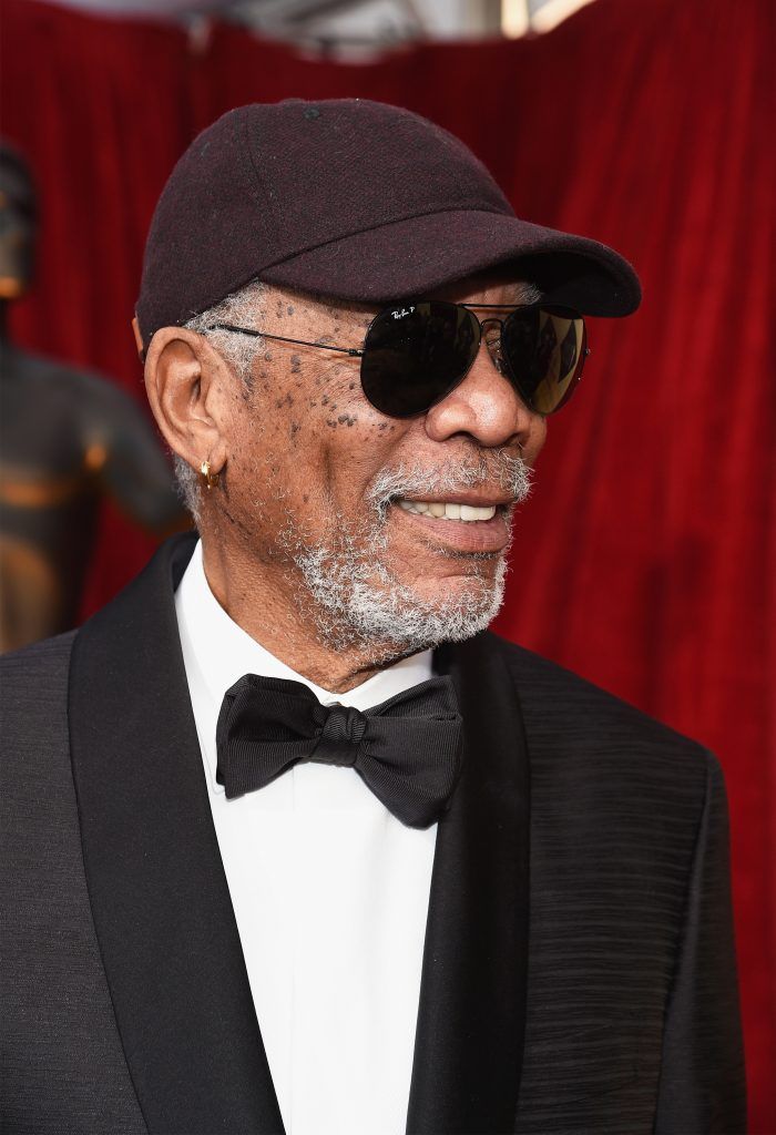 LOS ANGELES, CA - JANUARY 21:  Honoree Morgan Freeman attends the 24th Annual Screen Actors Guild Awards at The Shrine Auditorium on January 21, 2018 in Los Angeles, California.  (Photo by Kevork Djansezian/Getty Images)