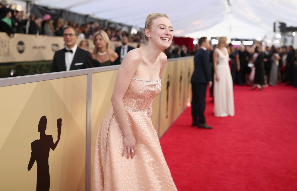 LOS ANGELES, CA - JANUARY 21:  Actor Dakota Fanning attends the 24th Annual Screen Actors Guild Awards at The Shrine Auditorium on January 21, 2018 in Los Angeles, California. 27522_010  (Photo by Christopher Polk/Getty Images for Turner Image)