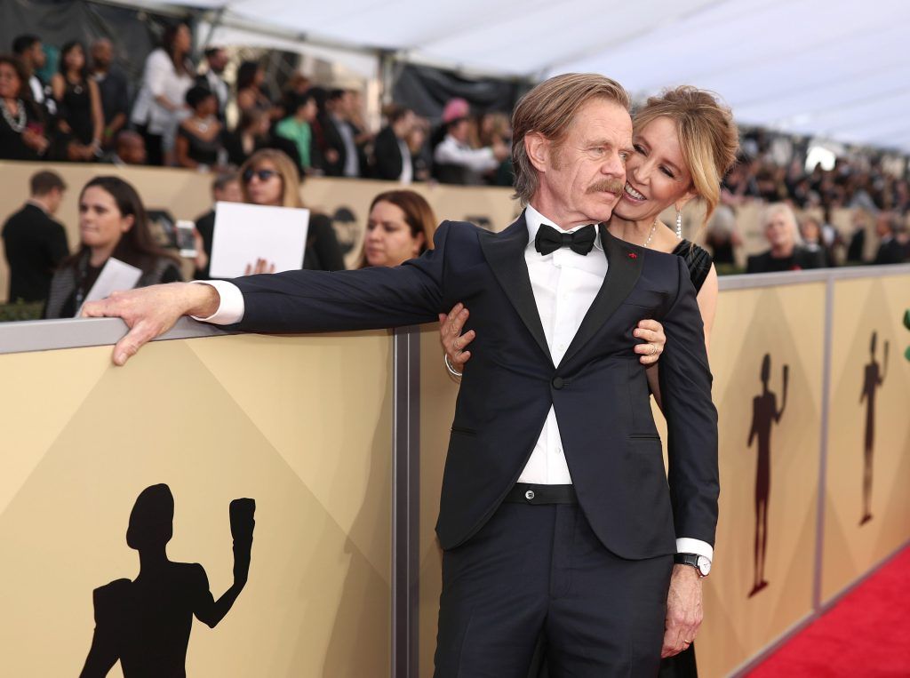 LOS ANGELES, CA - JANUARY 21:  Actors William H. Macy (L) and Felicity Huffman attend the 24th Annual Screen Actors Guild Awards at The Shrine Auditorium on January 21, 2018 in Los Angeles, California. 27522_010  (Photo by Christopher Polk/Getty Images for Turner Image)
