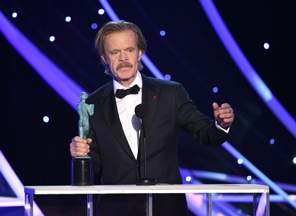 Actor William H. Macy accepts the Outstanding Performance by a Male Actor in a Comedy Series award for 'Shameless' onstage during the 24th Annual Screen Actors Guild Awards at The Shrine Auditorium on January 21, 2018 in Los Angeles, California. (Photo by Kevin Winter/Getty Images)