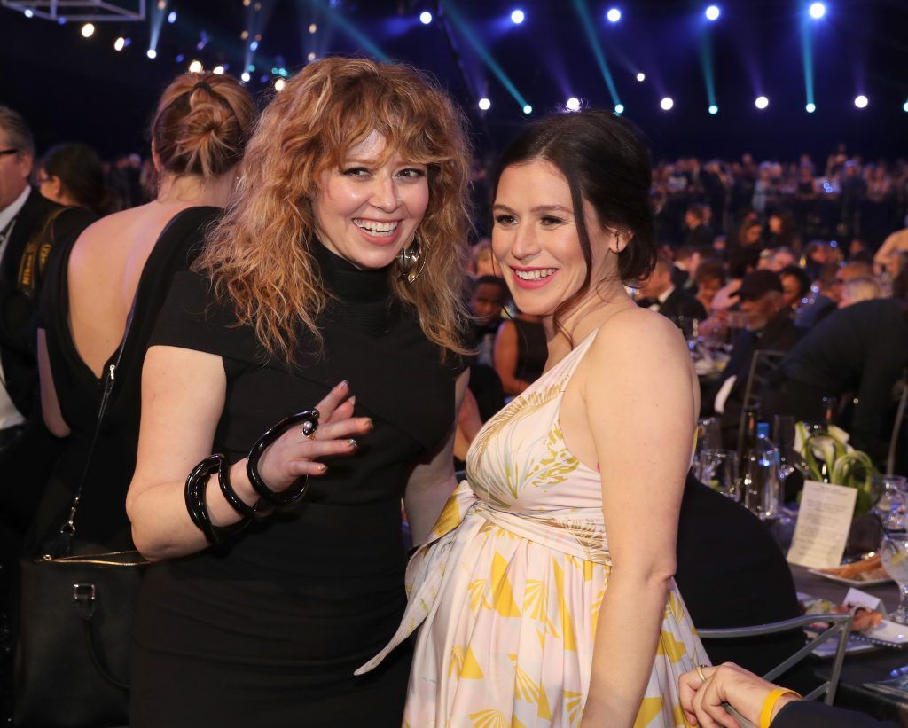 Actors Natasha Lyonne (L) and Yael Stone attend the 24th Annual Screen Actors Guild Awards at The Shrine Auditorium on January 21, 2018 in Los Angeles, California. (Photo by Christopher Polk/Getty Images for Turner Image)