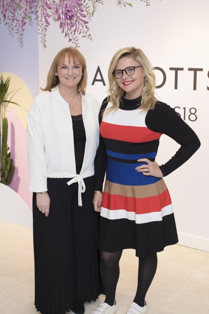 Valerie O’Neill & Dominique McMullan pictured at the launch of the Arnotts Spring/Summer ‘18 collection. Photo: Anthony Woods