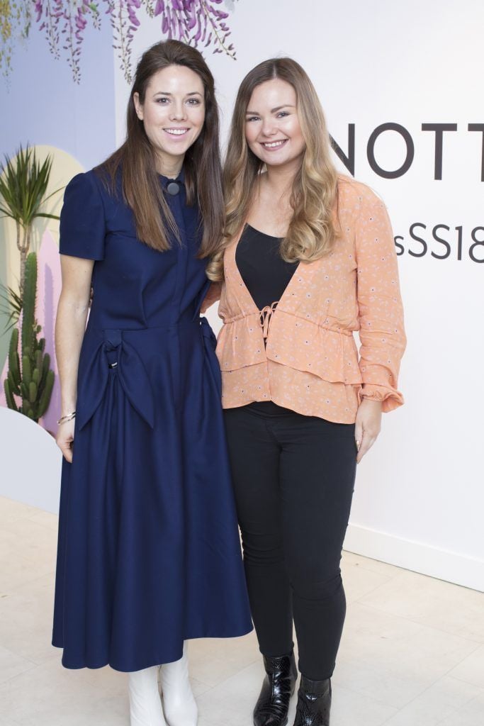 Claudine McDonagh & Aisling Fowler pictured at the launch of the Arnotts Spring/Summer ‘18 collection. Photo: Anthony Woods