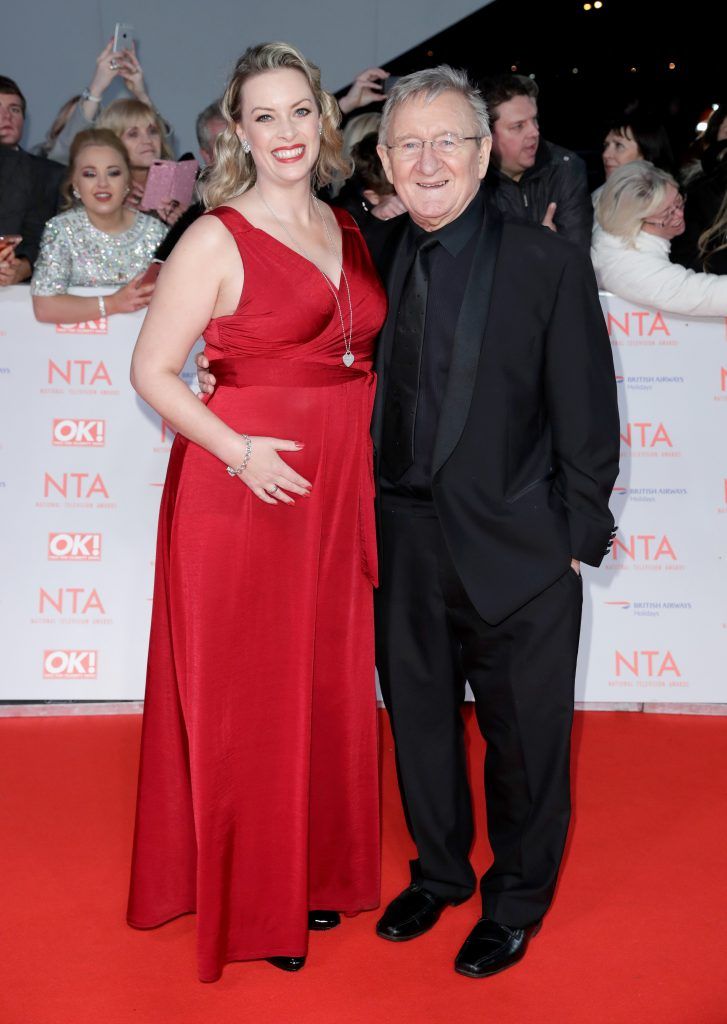 LONDON, ENGLAND - JANUARY 23:  Sharon Marshall and Dr Chris Steele attends the National Television Awards 2018 at the O2 Arena on January 23, 2018 in London, England.  (Photo by John Phillips/Getty Images)