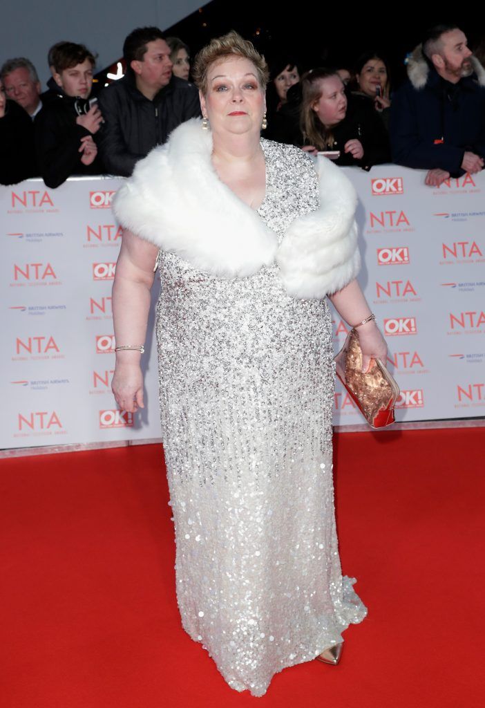 LONDON, ENGLAND - JANUARY 23:   Anne Hegerty attends the National Television Awards 2018 at the O2 Arena on January 23, 2018 in London, England.  (Photo by John Phillips/Getty Images)