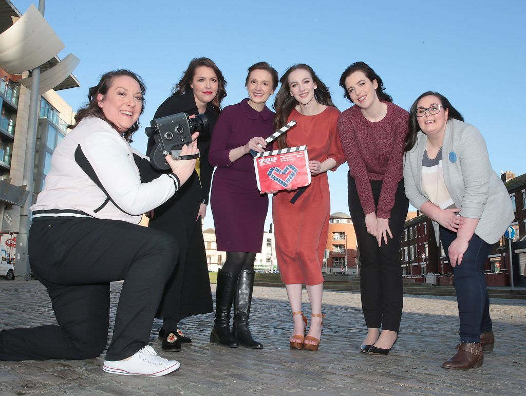 Aoife Doyle, Aoife McArdle,Nora Twomey, Ann Skelly, Sinéad O'Shea. Niamh Herrity at the Lighthouse Cinema for the launch of Audi Dublin International Film Festival 2018 which run from 21st February-4th March. Photo: Brian McEvoy