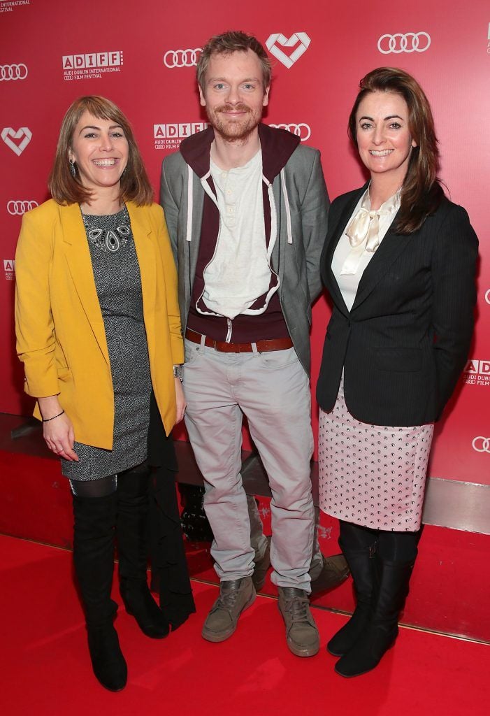 Camille Donegan ,Terry Madigan and Celine Mullins at the Audi Dublin International Film Festival 2018 programme launch at The Lighthouse Cinema, Dublin. Photo by Brian McEvoy
