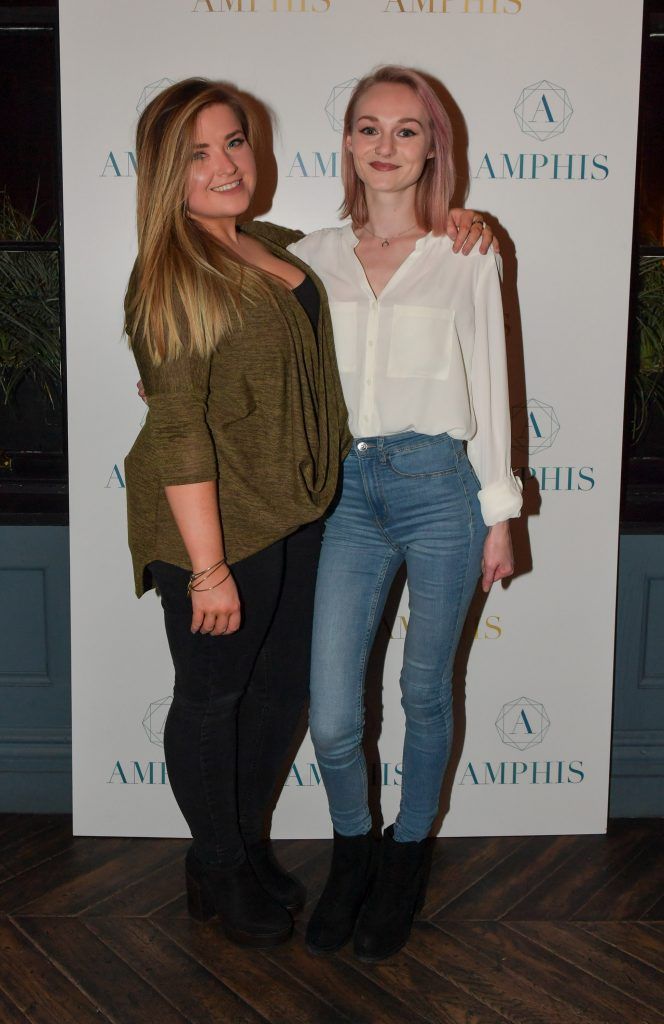 Emma Costello and Catherine Royle at the launch of Amphis beauty, an Irish luxury range of marine nutricosmetics which have been scientifically developed to offer a more comprehensive and holistic approach to maintaining skin, bone health, hair and nails. Pictures: Jerry McCarthy