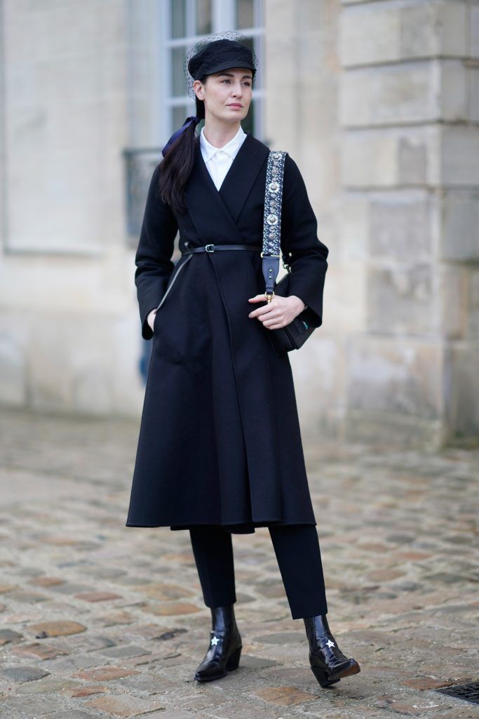 Erin O'Connor attends the Christian Dior Haute Couture Spring Summer 2018 show as part of Paris Fashion Week on January 22, 2018 in Paris, France.  (Photo by Edward Berthelot/Getty Images for Christian Dior)