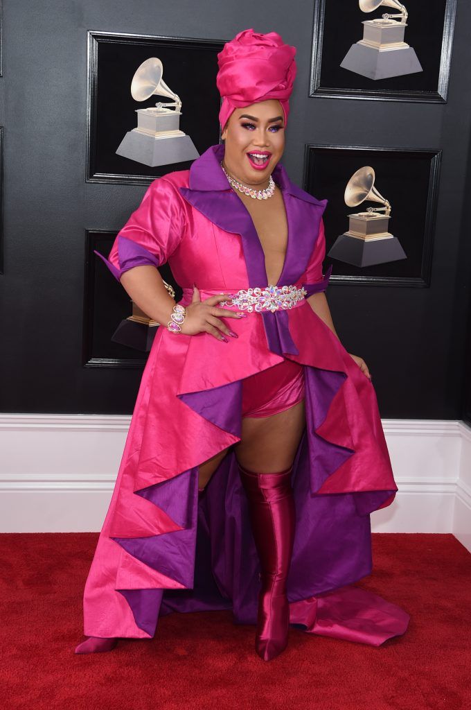 NEW YORK, NY - JANUARY 28:  Internet personality Patrick Starrr attends the 60th Annual GRAMMY Awards at Madison Square Garden on January 28, 2018 in New York City.  (Photo by Jamie McCarthy/Getty Images)