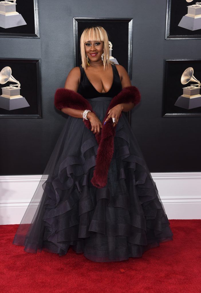 NEW YORK, NY - JANUARY 28:  Recording artist Le'Andria Johnson attends the 60th Annual GRAMMY Awards at Madison Square Garden on January 28, 2018 in New York City.  (Photo by Jamie McCarthy/Getty Images)