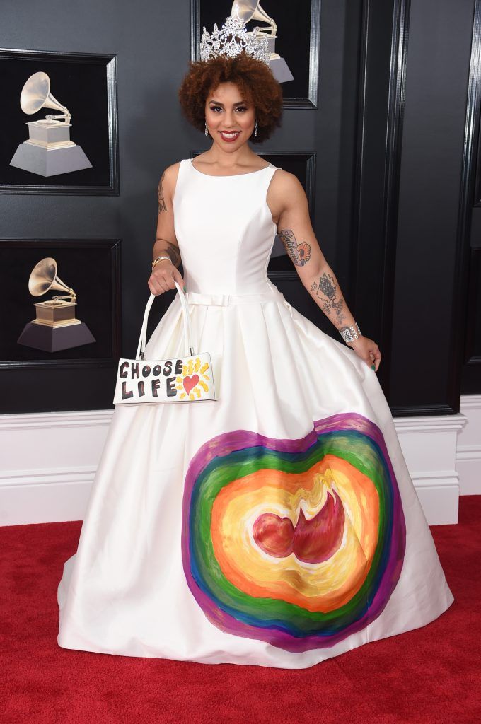 NEW YORK, NY - JANUARY 28:  Recording artist Joy Villa attends the 60th Annual GRAMMY Awards at Madison Square Garden on January 28, 2018 in New York City.  (Photo by Jamie McCarthy/Getty Images)