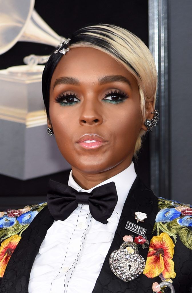 NEW YORK, NY - JANUARY 28:  Recording artist Janelle Monae attends the 60th Annual GRAMMY Awards at Madison Square Garden on January 28, 2018 in New York City.  (Photo by Jamie McCarthy/Getty Images)