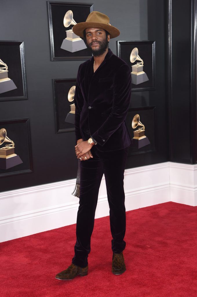 NEW YORK, NY - JANUARY 28:  Recording artist Gary Clark Jr. attends the 60th Annual GRAMMY Awards at Madison Square Garden on January 28, 2018 in New York City.  (Photo by Jamie McCarthy/Getty Images)