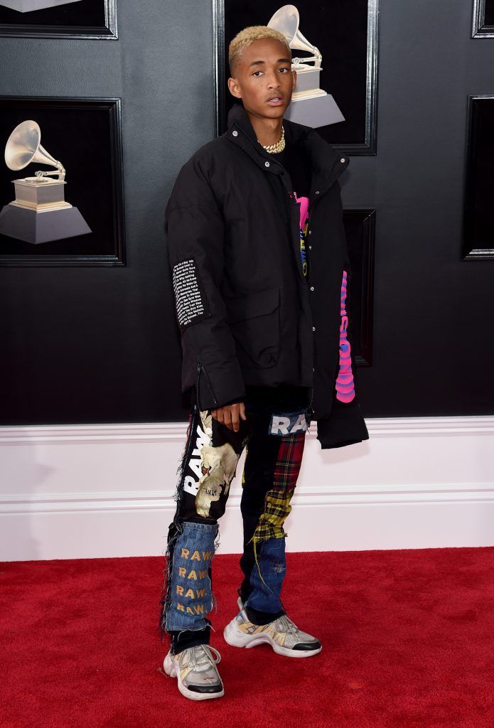 NEW YORK, NY - JANUARY 28:  Recording artist-actor Jaden Smith attends the 60th Annual GRAMMY Awards at Madison Square Garden on January 28, 2018 in New York City.  (Photo by Jamie McCarthy/Getty Images)