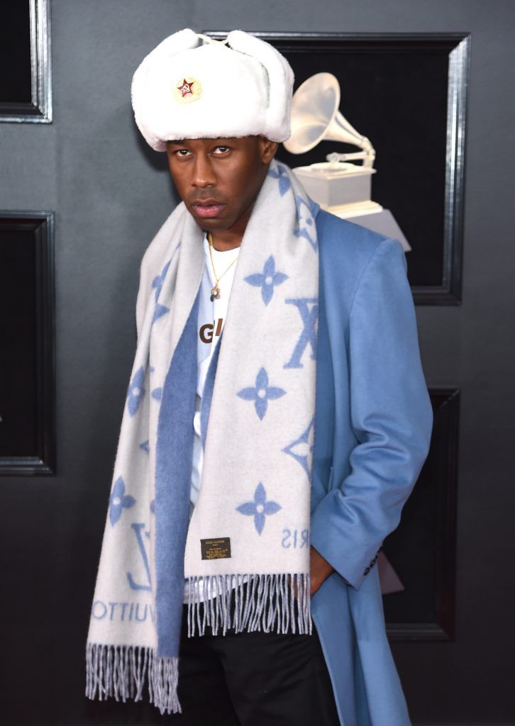 NEW YORK, NY - JANUARY 28:  Recording artist Tyler, the Creator attends the 60th Annual GRAMMY Awards at Madison Square Garden on January 28, 2018 in New York City.  (Photo by Jamie McCarthy/Getty Images)