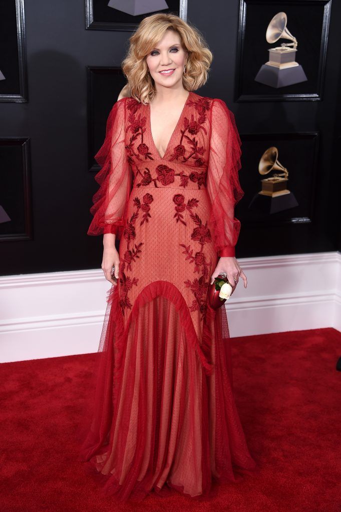NEW YORK, NY - JANUARY 28: Recording Artist Alison Krauss attends the 60th Annual GRAMMY Awards at Madison Square Garden on January 28, 2018 in New York City.  (Photo by Dimitrios Kambouris/Getty Images for NARAS)