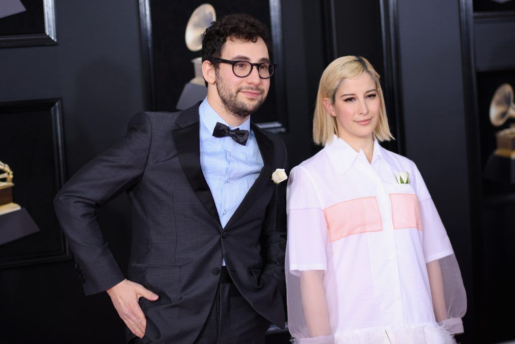 NEW YORK, NY - JANUARY 28: Jack Antonoff and Rachel Antonoff attend the 60th Annual GRAMMY Awards at Madison Square Garden on January 28, 2018 in New York City.  (Photo by Dimitrios Kambouris/Getty Images for NARAS)