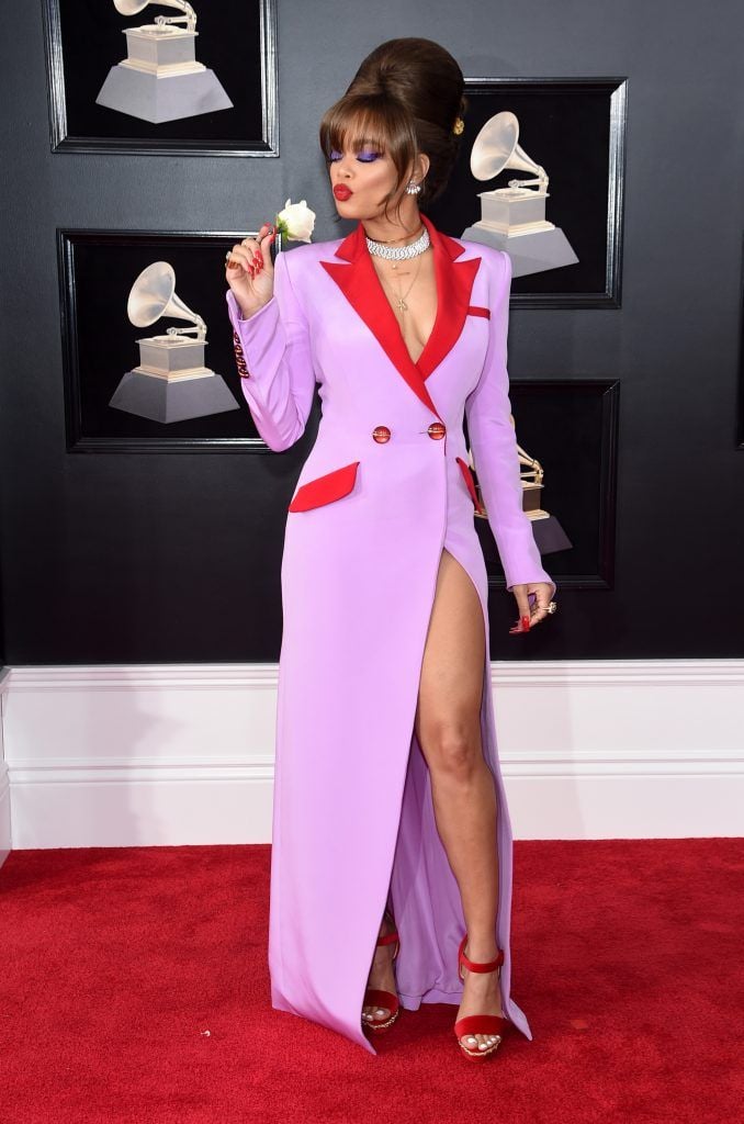 NEW YORK, NY - JANUARY 28:  Recording artist Andra Day attends the 60th Annual GRAMMY Awards at Madison Square Garden on January 28, 2018 in New York City.  (Photo by Jamie McCarthy/Getty Images)