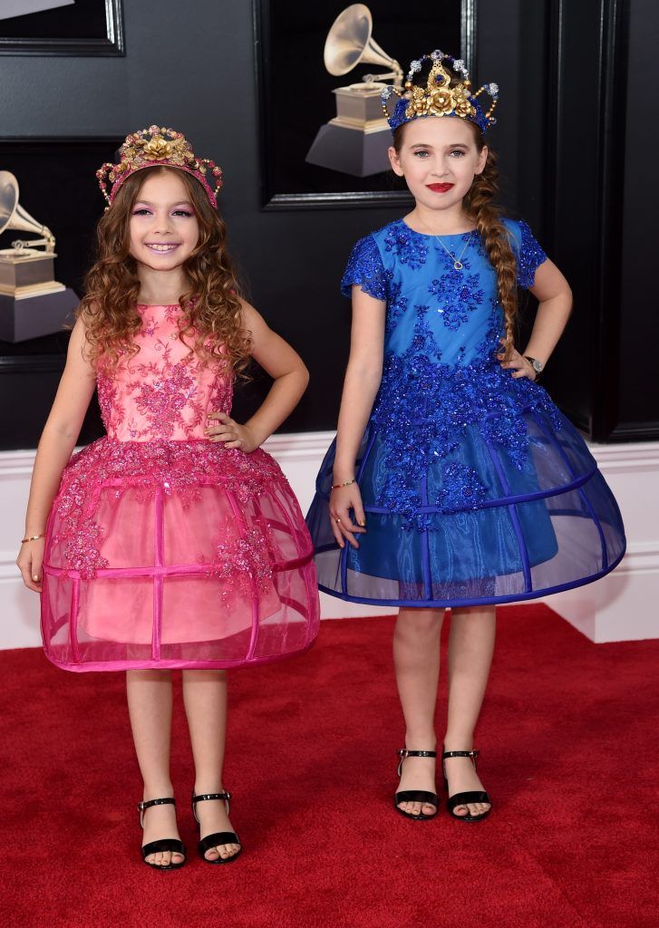 NEW YORK, NY - JANUARY 28:  Actors Olivia Jellen, Sofia Jellen attend the 60th Annual GRAMMY Awards at Madison Square Garden on January 28, 2018 in New York City.  (Photo by Jamie McCarthy/Getty Images)